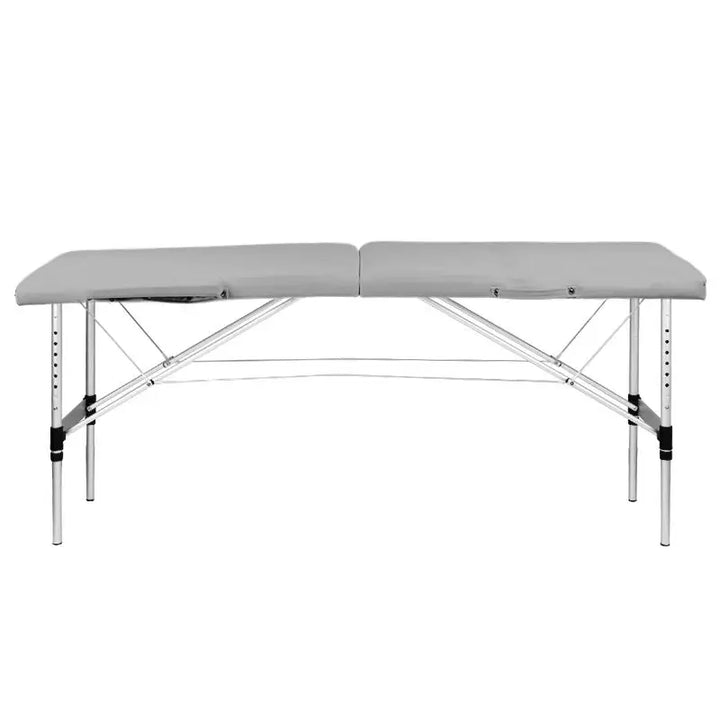 Klapp-Massageliege Alu Komfort 2-teilig Grau - Massageliege