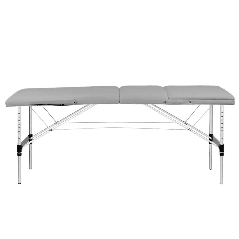 Klapp-Massageliege Alu Komfort 3-teilig Grau - Massageliege