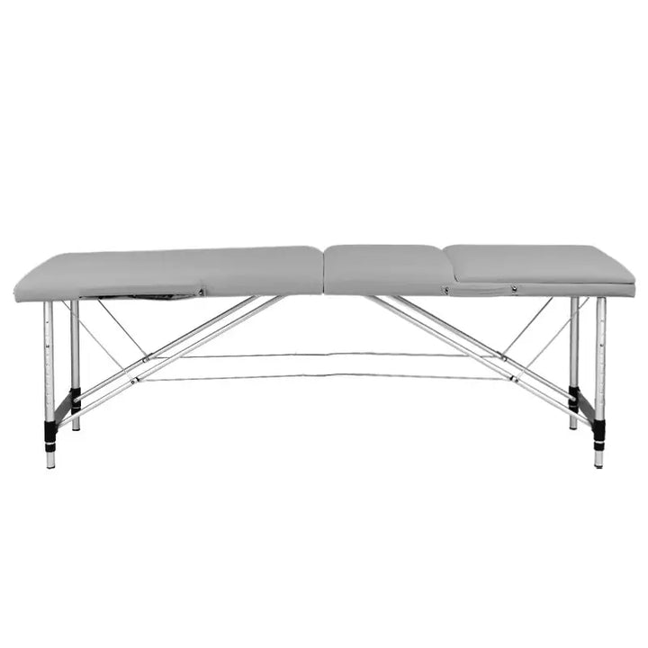 Klapp-Massageliege Alu Komfort 3-teilig Grau - Massageliege