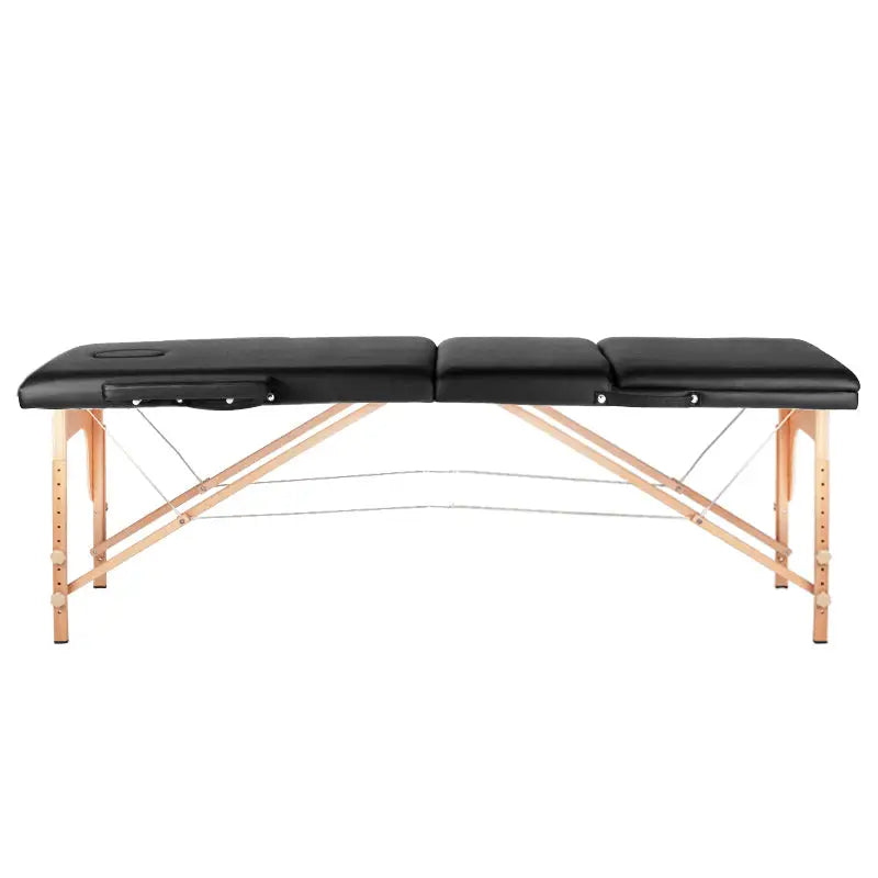 Klapp-Massageliege Komfort 3-teilig Schwarz - Massageliege