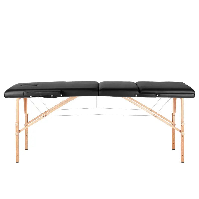 Klapp-Massageliege Komfort 3-teilig Schwarz - Massageliege