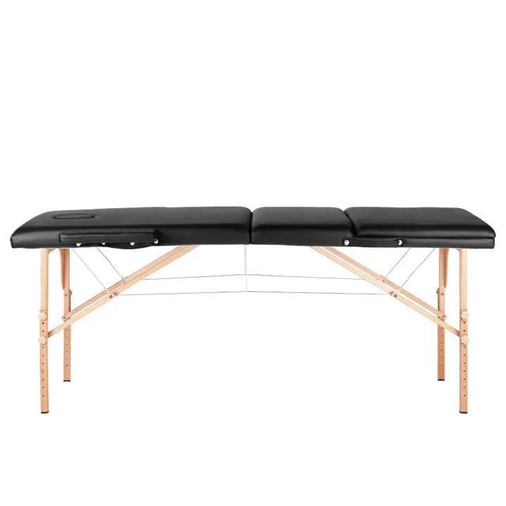 Klapp-Massageliege Komfort 3-teilig Schwarz - Massageliege