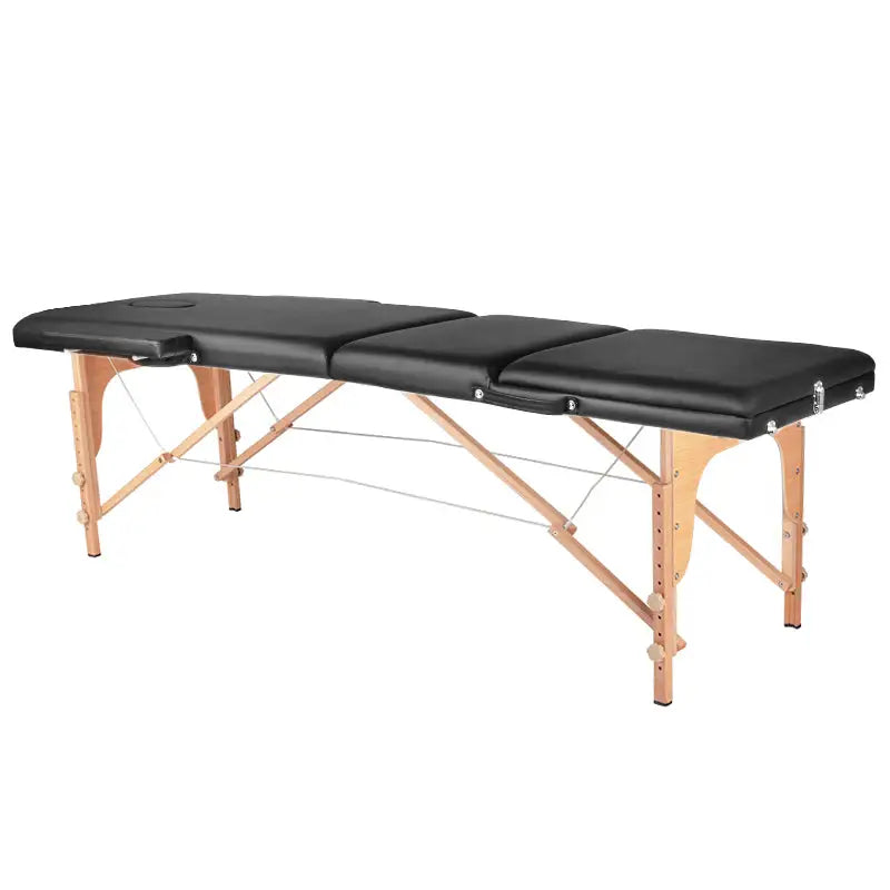 Klapp-Massageliege Komfort 3-teilig Schwarz - Massageliege