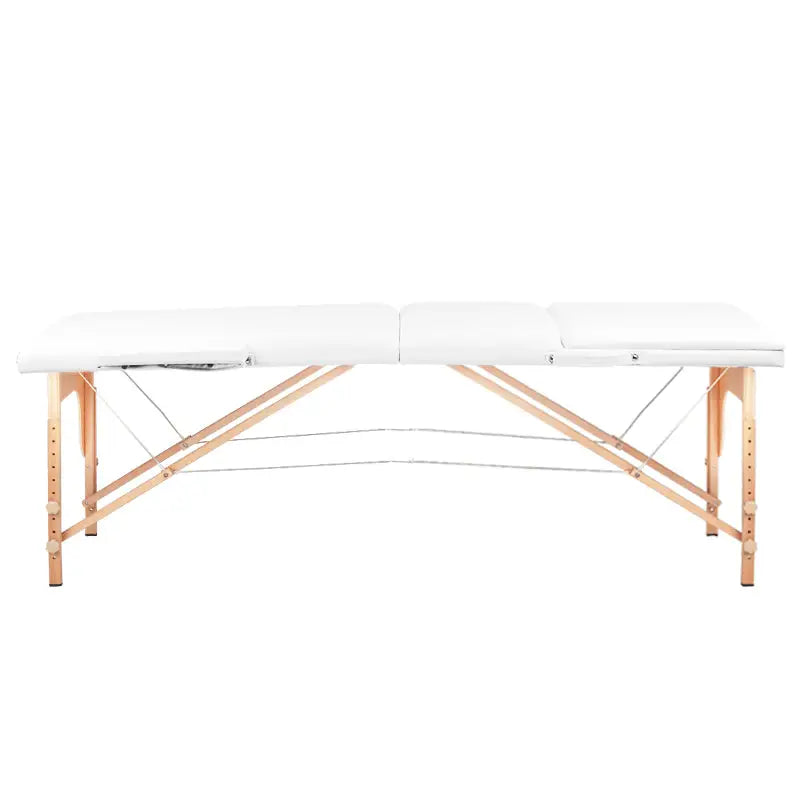 Klapp-Massageliege Komfort 3-teilig Weiß - Massageliege