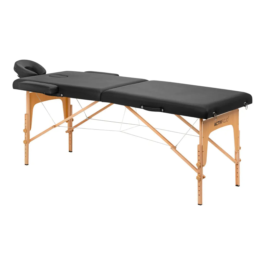 Klapp-Massageliege Komfort LUX 190X70 2-teilig Schwarz - Massageliege