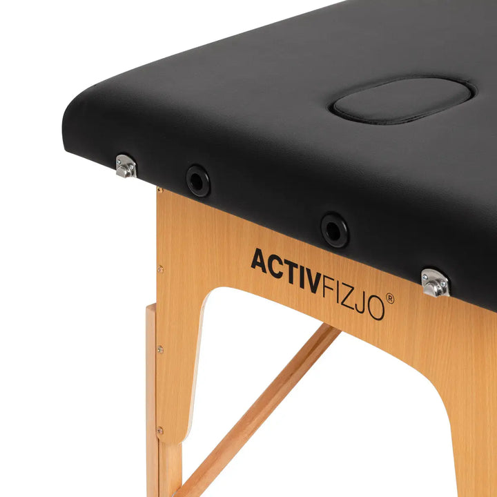 Klapp-Massageliege Komfort LUX 190X70 3-teilig Schwarz - Massageliege