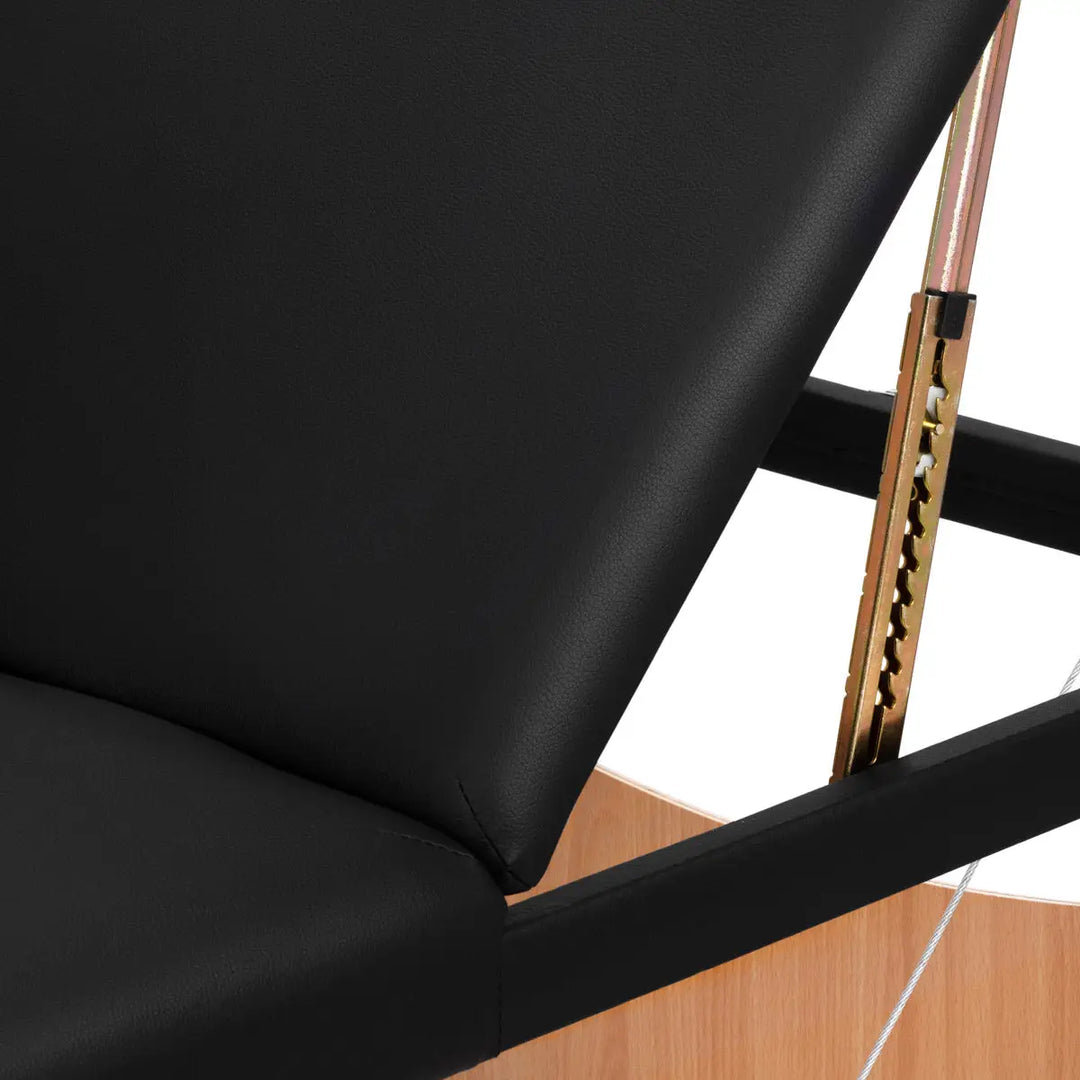 Klapp-Massageliege Komfort LUX 190X70 3-teilig Schwarz - Massageliege
