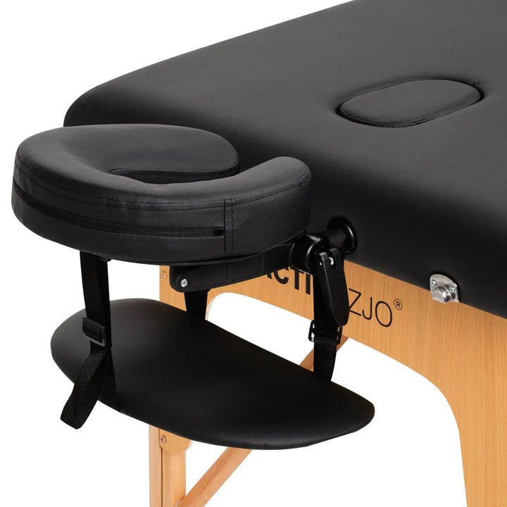 Klapp-Massageliege Komfort LUX 190X70 3-teilig Schwarz - Massageliege