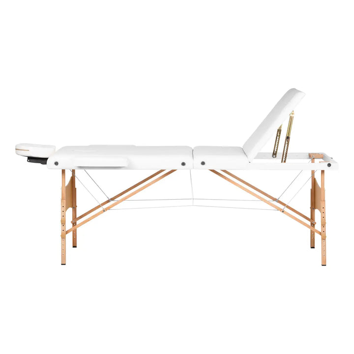 Klapp-Massageliege Komfort LUX 190X70 3-teilig Weiß - Massageliege