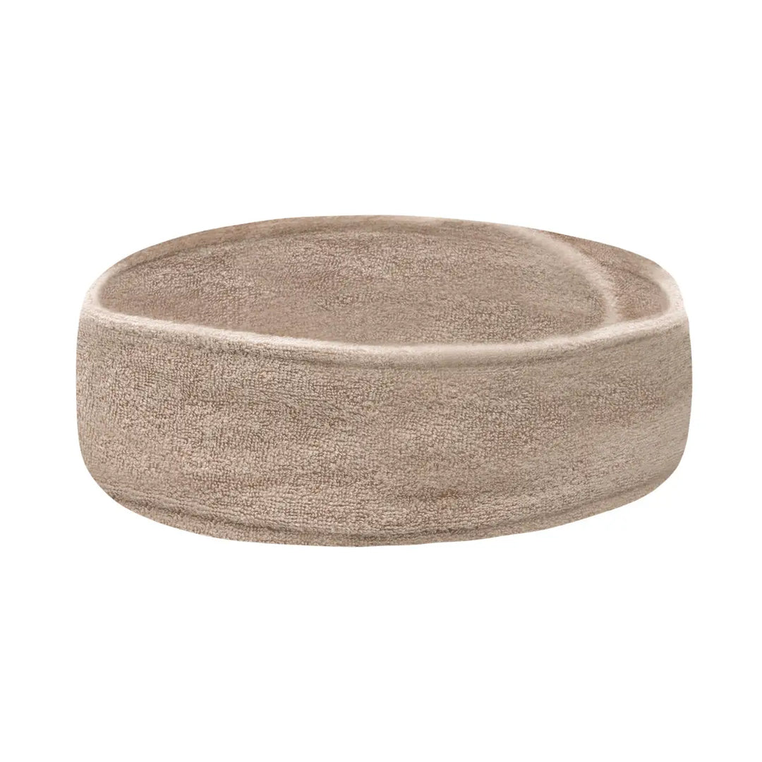 Beige Frotte Kosmetikband, kuschelweicher Kopfband für Pflege und Komfort