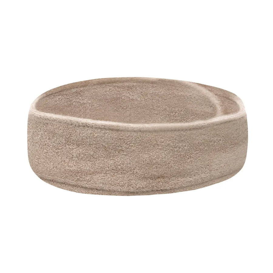 Beige Frotte Kosmetikband, kuschelweicher Kopfband für Pflege und Komfort