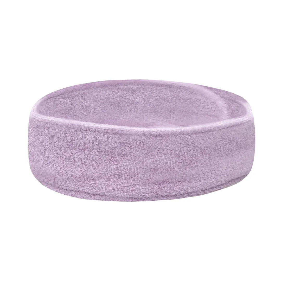 Lavendel Terikloth Stirnband Kosmetikband Frotte violett für Haarpflege und Styling
