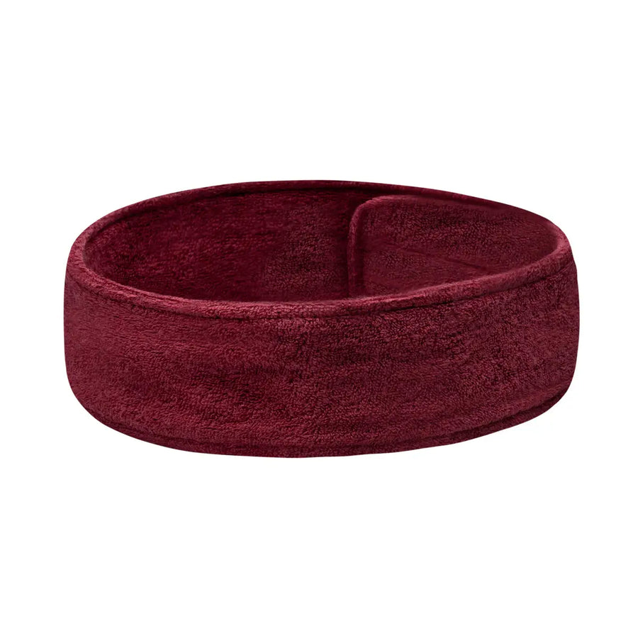 Maroon Frottee Kosmetikband für Haarpflege und Gesichtsmasken