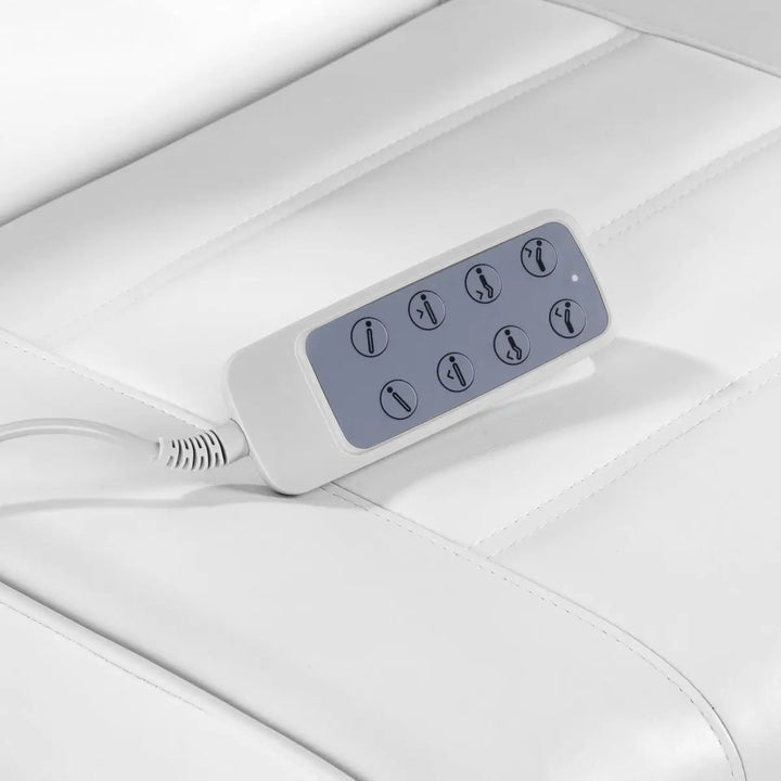 Kosmetikstuhl elektrisch Lux 4M D weiß mit Wiege - Kosmetikstuhl