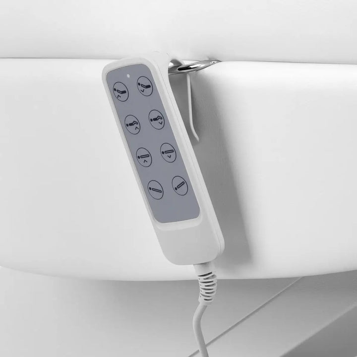 Kosmetikstuhl elektrisch Lux 4M D weiß mit Wiege - Kosmetikstuhl