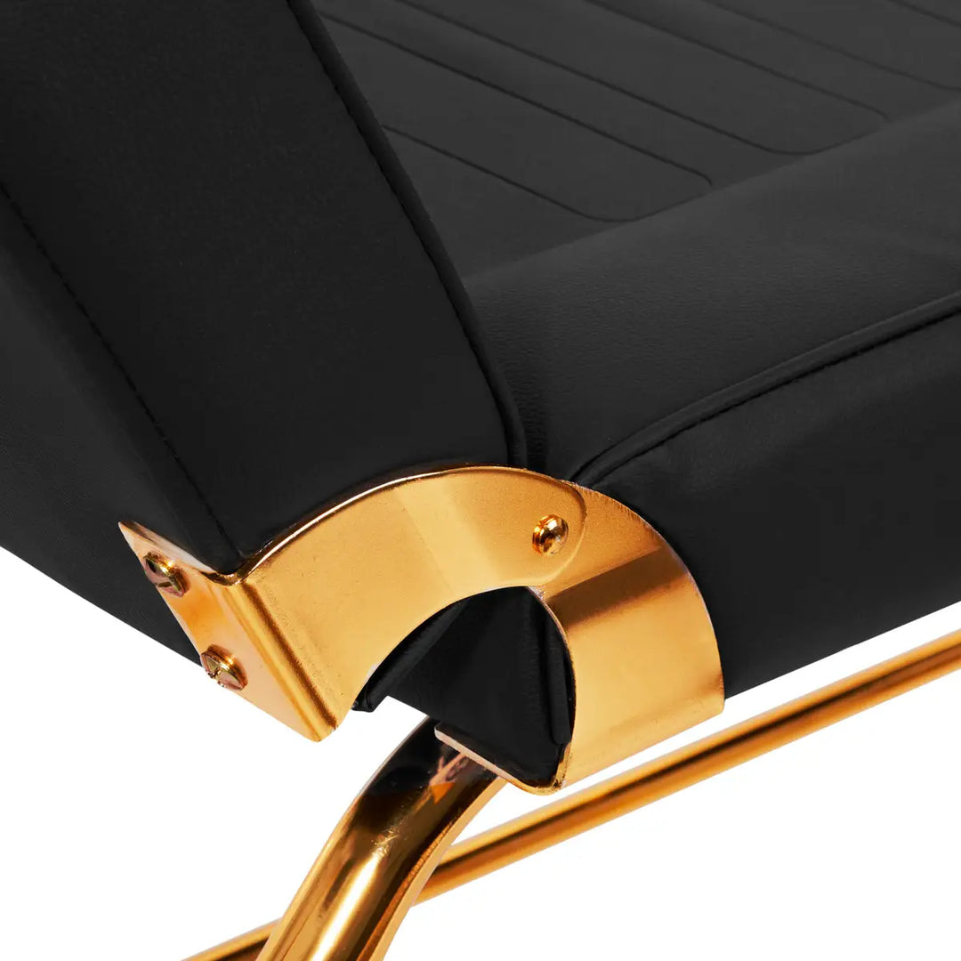 Kosmetikstuhl SILLON 211 gold pro schwarz - Kosmetikstuhl
