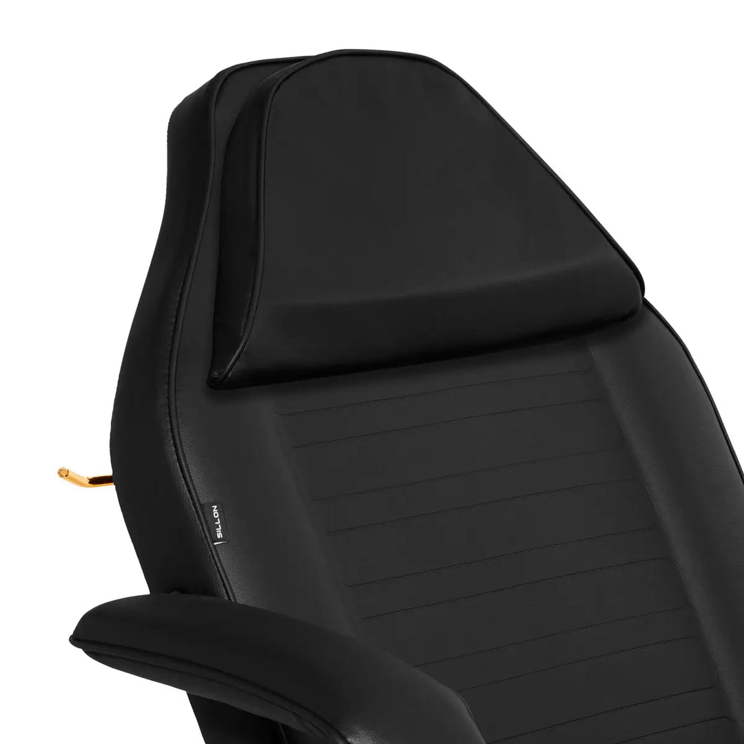 Kosmetikstuhl SILLON 211 gold pro schwarz - Kosmetikstuhl