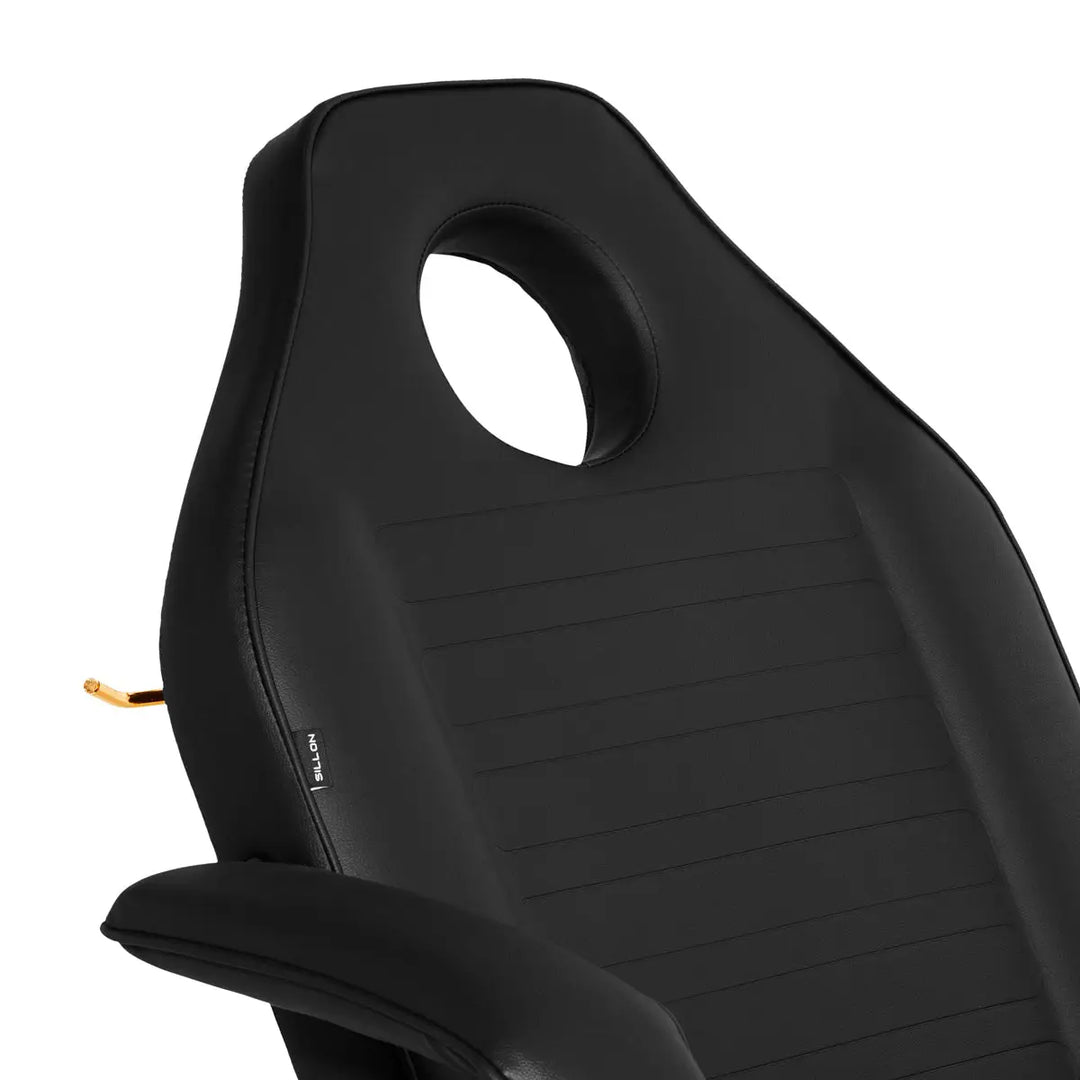 Kosmetikstuhl SILLON 211 gold pro schwarz - Kosmetikstuhl
