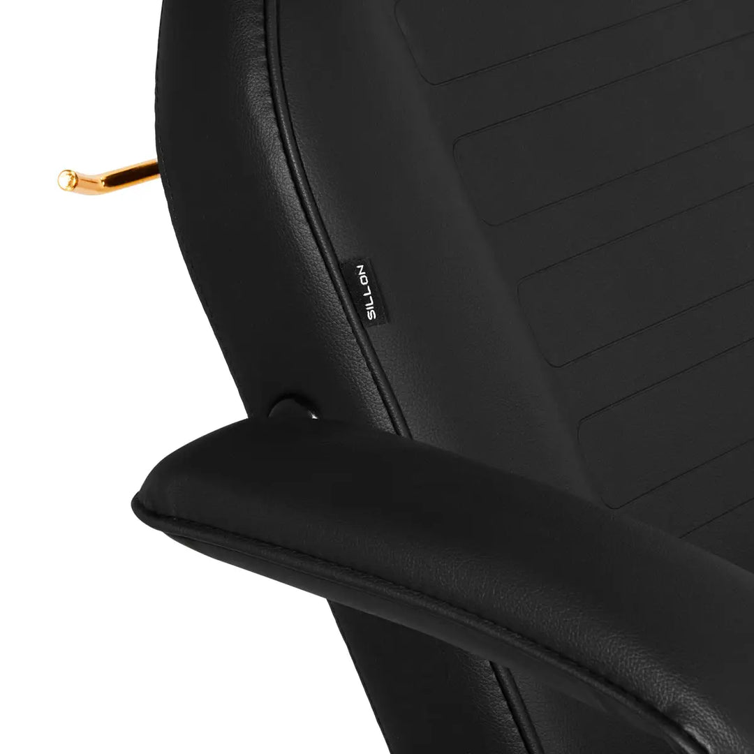 Kosmetikstuhl SILLON 211 gold pro schwarz - Kosmetikstuhl