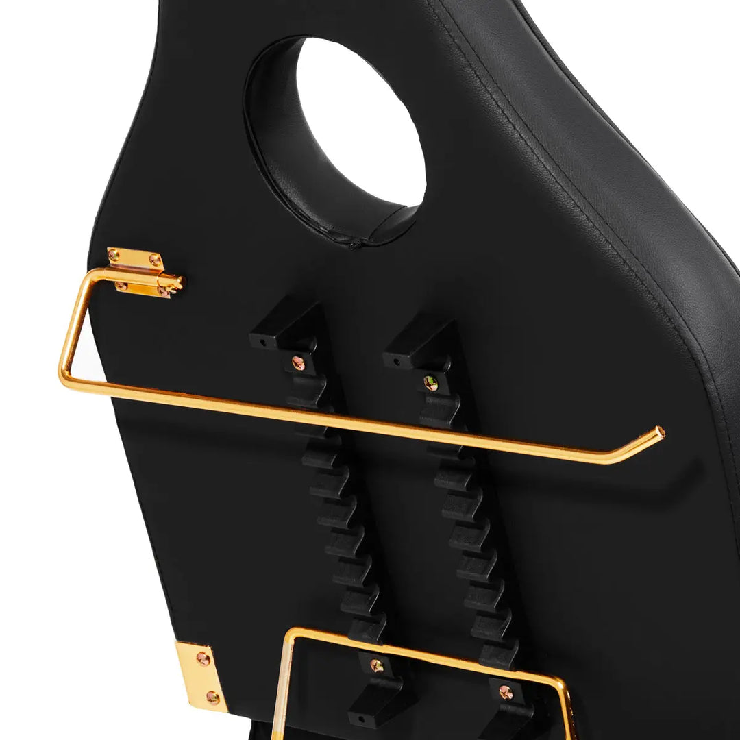 Kosmetikstuhl SILLON 211 gold pro schwarz - Kosmetikstuhl