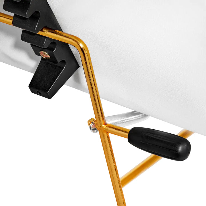 Kosmetikstuhl SILLON 211 gold pro weiß - Kosmetikstuhl