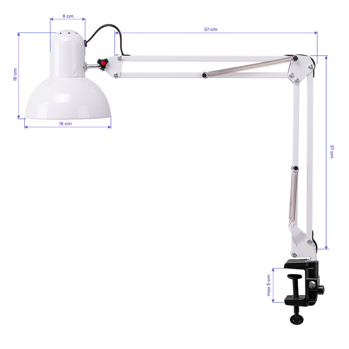 Kosmetiktischlampe PiX 314 weiß