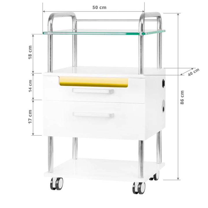 Kosmetikwagen 6052T Weiss