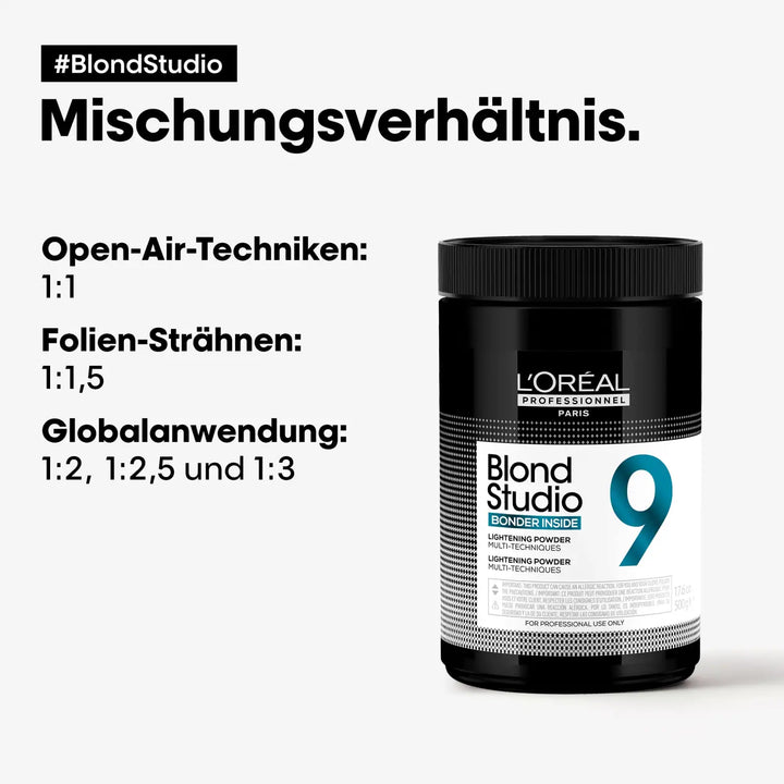 L´Oréal Blond Studio Multi-Technik 9 Blondierungspulver mit integriertem Bonder - Blondierungspulver
