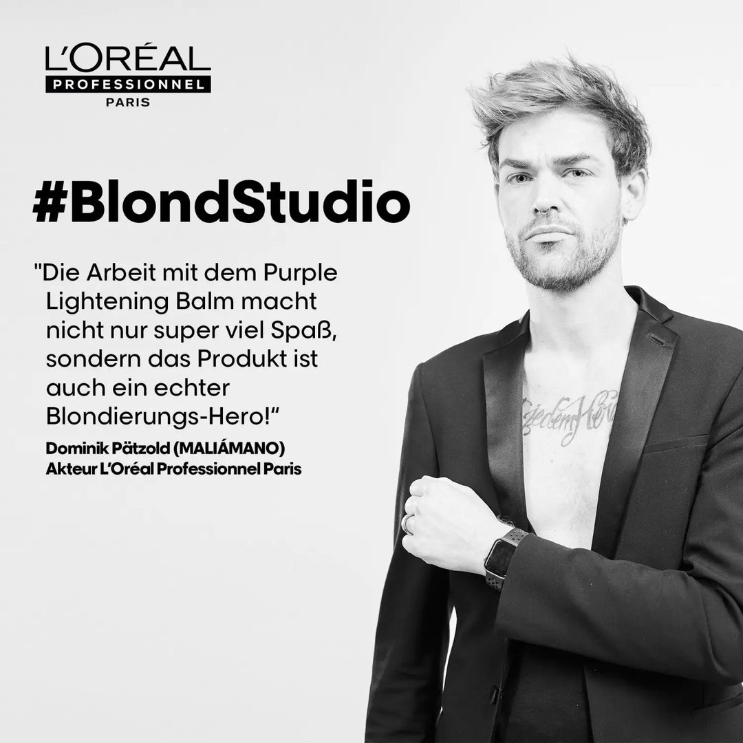 L´Oréal Blond Studio Purple Lightening Balm 8 Töne mit integriertem Bonder - Haarbalm