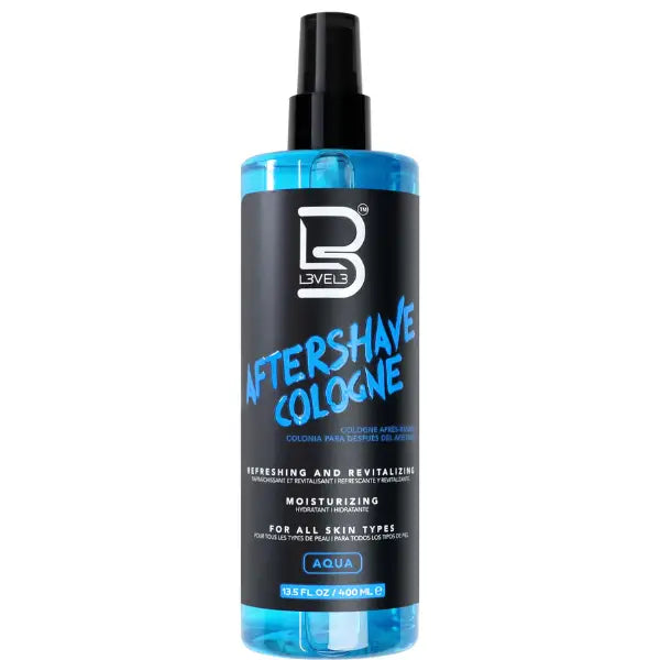 L3VEL3 Aftershave Cologne Aqua - 400 ml - Aftershave