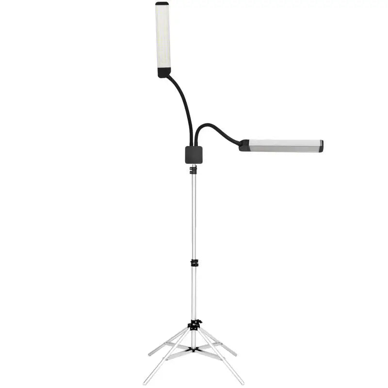 Verstellbare Doppelarm LED-Lampe auf Stativ für Wimpern und Make-up Polluks II msp-ld01