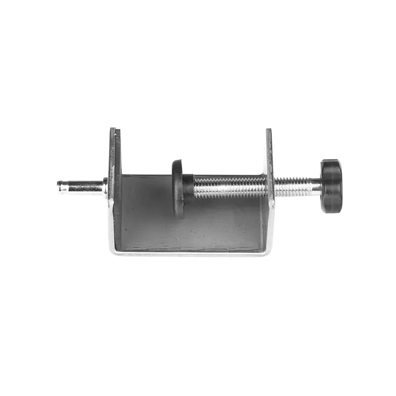 Metall C-Schraubklemme an der schwarzen LED-Schreibtischlampe 3-armig
