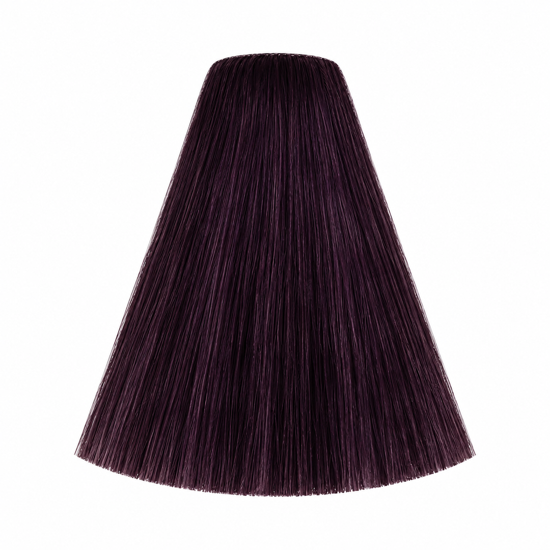 Londa Color Haarfarbe 4/6 Mittelbraun-Violett – Haarfarbmuster
