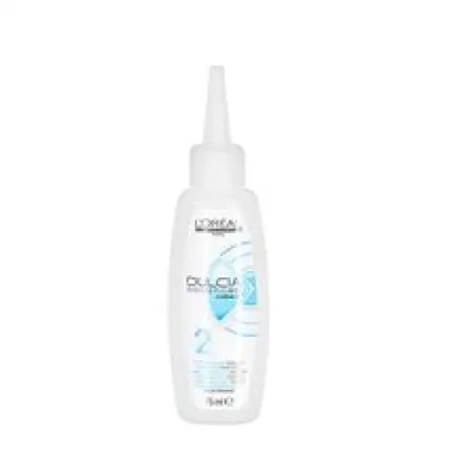 Weiße Kunststoffflasche für Haarbehandlung von L Oreal Professionnel Dulcia Dauerwellflüssigkeit