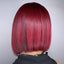 Sleek roter Bob Haarschnitt mit L Oreal Professionnel Inoa Haarfarbe