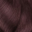 Welliges dunkles kupferfarbenes Haar mit L Oreal Professionnel Inoa Haarfarbe