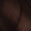 Glattes dunkelbraunes Haar mit L’Oreal Professionnel Inoa Haarfarbe effet