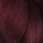 Burgunderfarbene Haarsträhnen mit L’Oreal Professionnel Inoa Haarfarbe