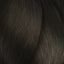 Gebleichte dunkelbraune Haare mit Flechtfrisur für L Oreal Professionnel Inoa Haarfarbe