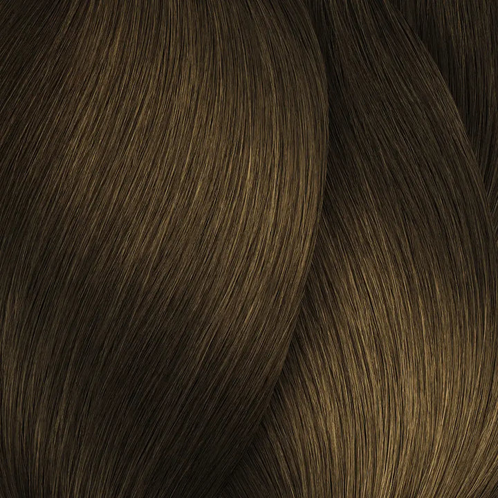 Braunes geflochtenes Haar mit LORÉAL PROFESSIONNEL Inoa Haarfarbe
