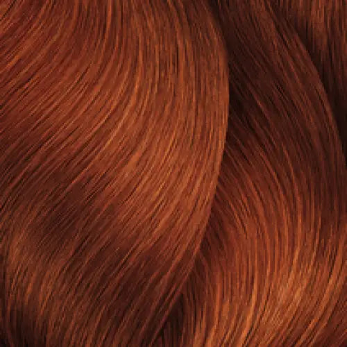 Auburnfarbenes Haar bei L Oreal Professionnel Inoa Haarfarbe, hochwertige Strähnen