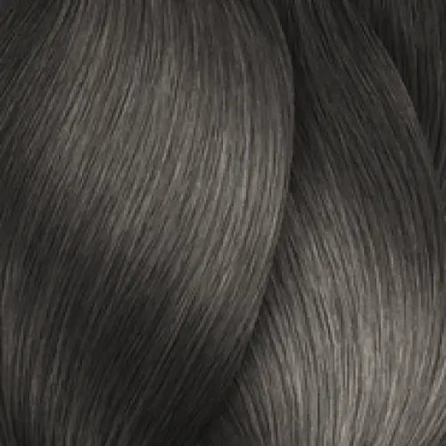 Braided dunkle graue Haare mit L Oreal Professionnel Inoa Haarfarbe