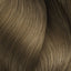 Sanfte hellbraune Haare mit L’Oréal Professionnel Majirel Haarfarbe auf dem Produktbild