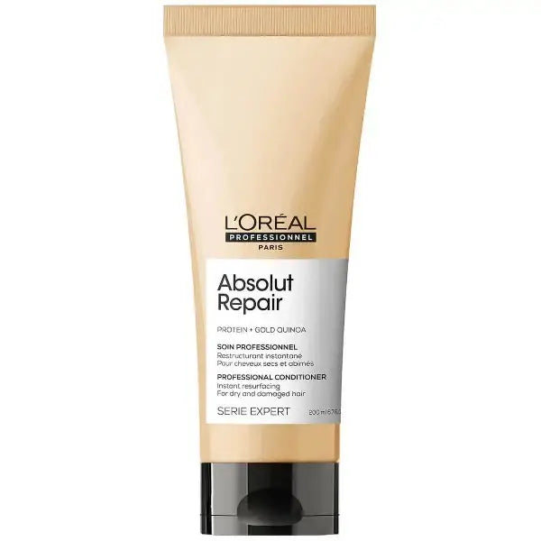 L’Oréal Professionnel Serie Expert Absolut Repair Conditioner in einer Tube auf einem weißen Hintergrund