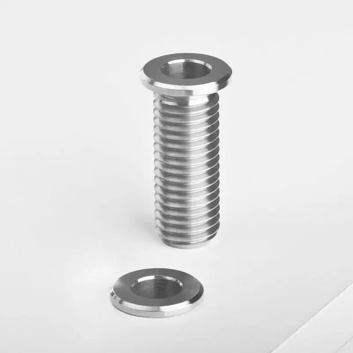 Metallischer Schraubbolzen mit Unterlegscheibe für Lupenlampen Befestigung Inox