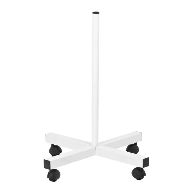 Weiße Metallstand mit vier Rädern für Lupenleuchte LED S4 + Stativ