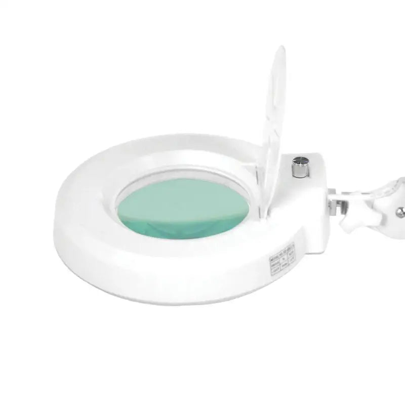 Weiße Lupenleuchte LED S5 mit Stativ und einstellbarer Lichtintensität, mit Linse