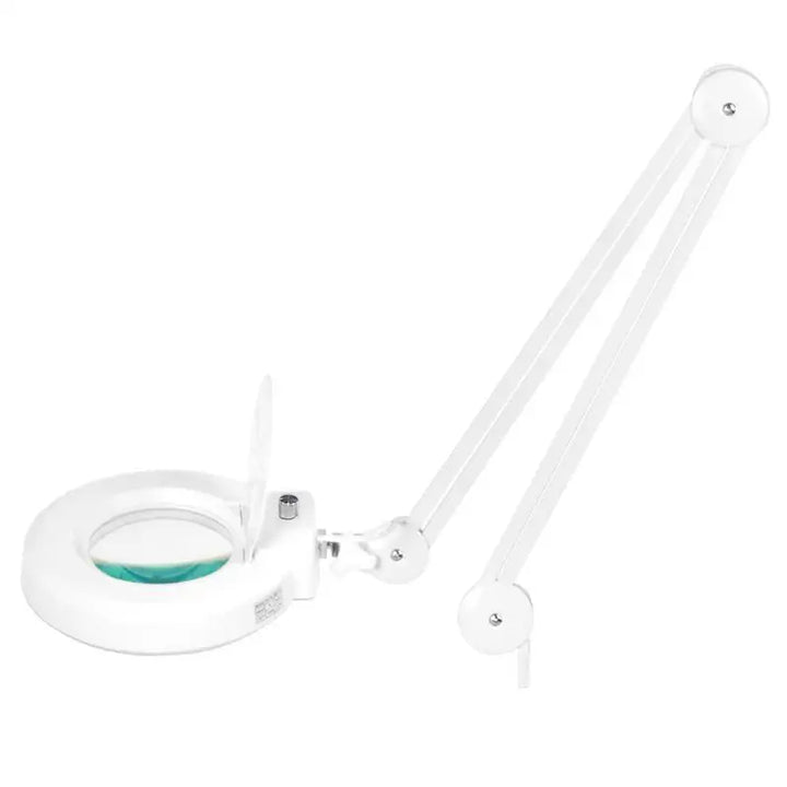 Weiße Lupenleuchte LED S5 mit Stativ und verstellbarer Lichtintensität