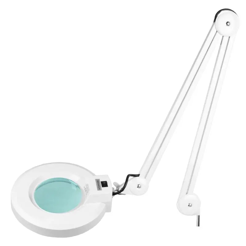 Weiße Lupenlampe mit verstellbarem Arm für Lupenleuchte S4 mit Stativ