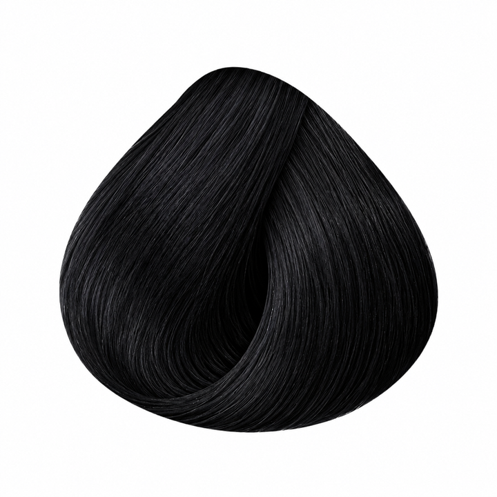 L'Oréal Professionnel Majirel Haarfarbe 2.10 Schwarzblau – Haarfarbmuster